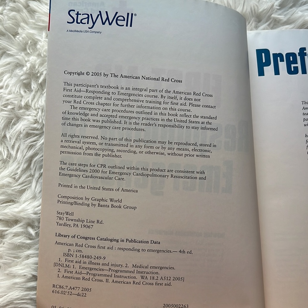 Fourth Edition First Aid book - Picture 3 of 3